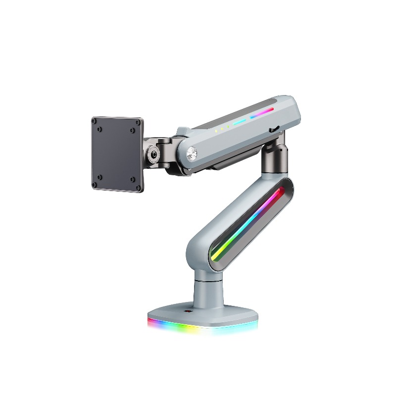 Monitor Arm Single - F6-XV Schwarzer Aluminium-Einzelmonitorarm 32-60 Zoll Federfreier