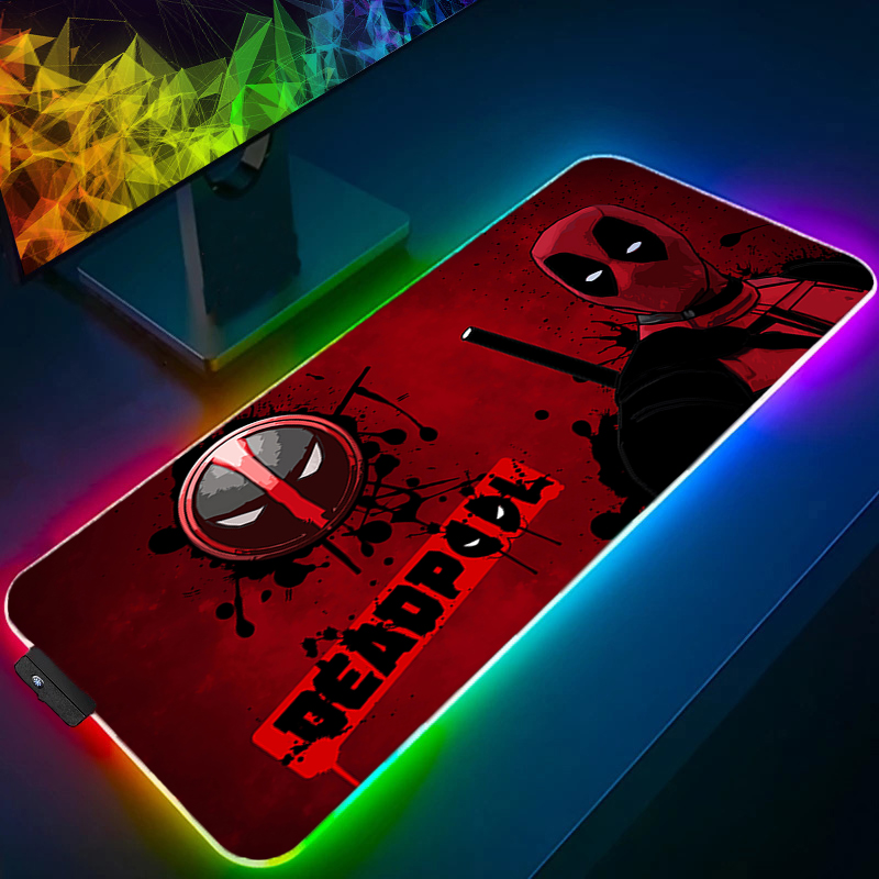 Tech Accessories For Desk - LED Mauspad Gaming Hintergrundbeleuchtung Lock Edge