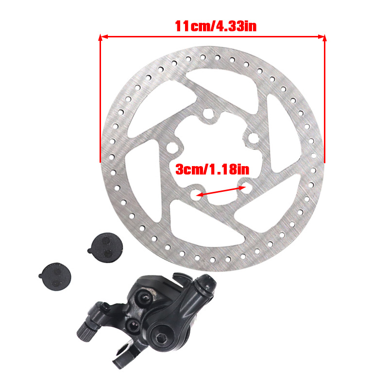 X Tech Accessories - Neuer 110-mm-Bremshebel-Scheibenbremsen-Kit Xtech für Xiaomi Mijia
