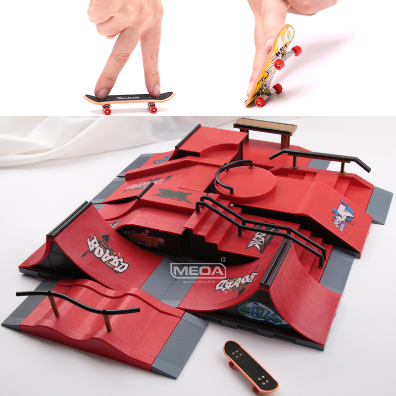 Tech Deck Accessories - 10-in-1-Finger-Skateboards DIY Skate Park Ramp Parts