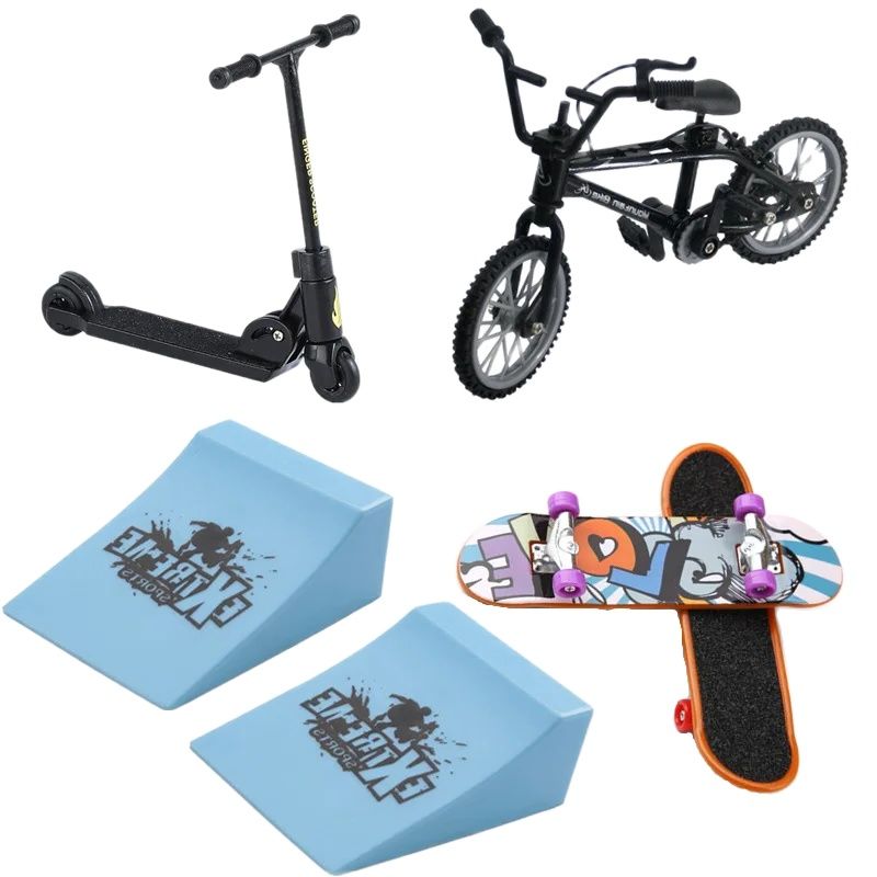 Tech Deck Accessories - Roller/Finger Skateboard/Freizeithosen/Rollschuhe/Fahrrad für Tech Deck Rampe