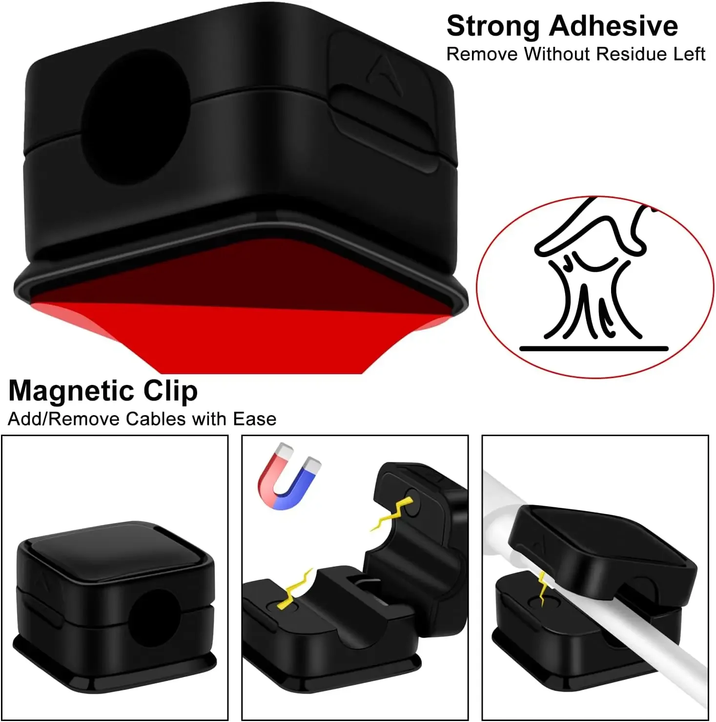 Mini-Kabelorganisator, magneti – Desk Cable Clip Bewertung und Preis