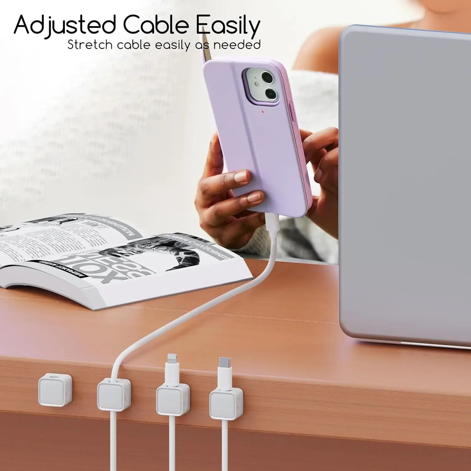 Mini-Kabelorganisator, magneti – Desk Cable Clip Bewertung und Preis