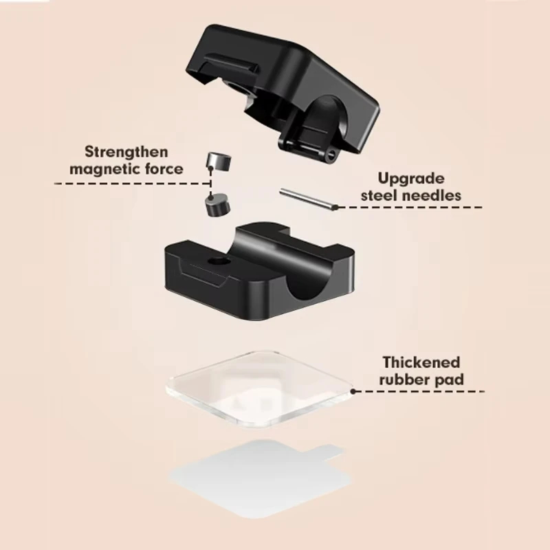 6 Stück Magnetische Kabelklemm – Desk Cable Clip Bewertung und Preis