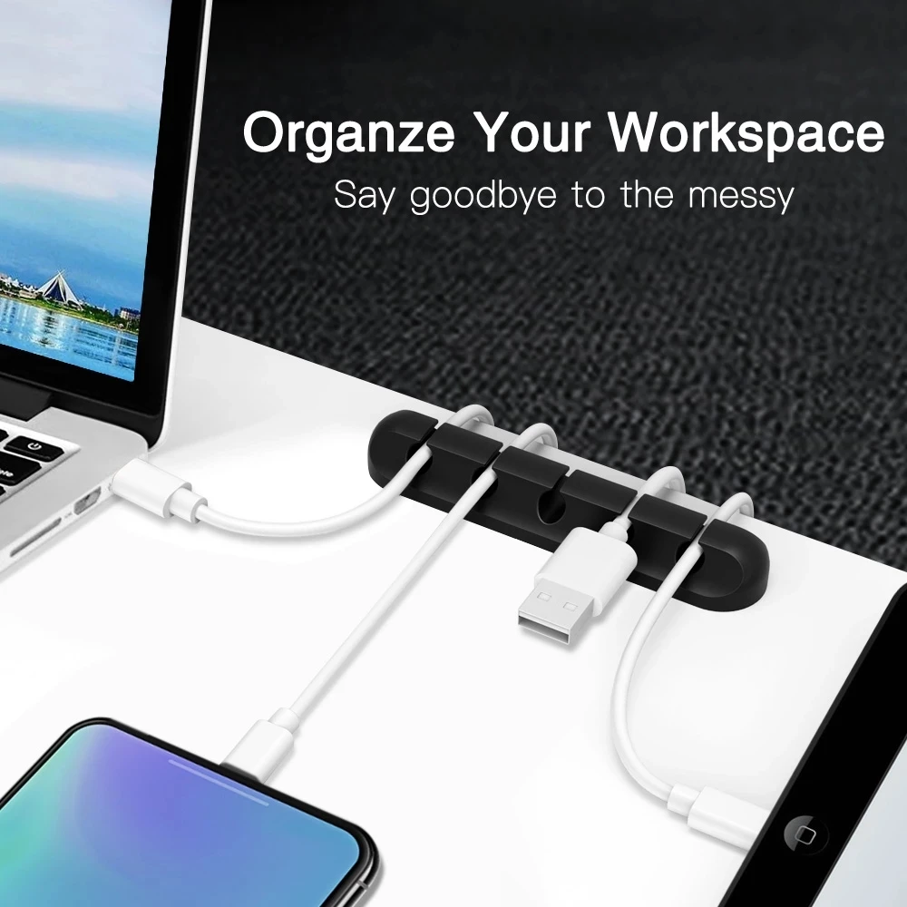 Silikon USB Kabel Organizer US – Desk Cable Clip Bewertung und Preis