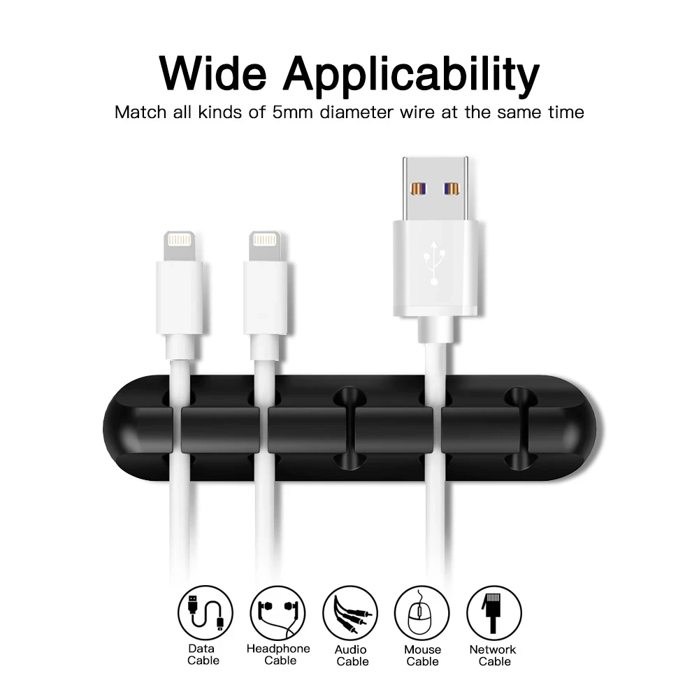 Silikon USB Kabel Organizer US – Desk Cable Clip Bewertung und Preis